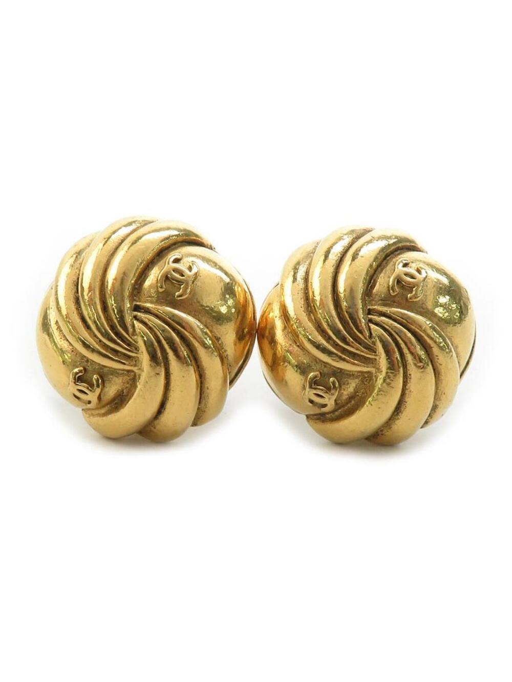 Auth Chanel Cc Logo Clip On Earrings #302858C29B